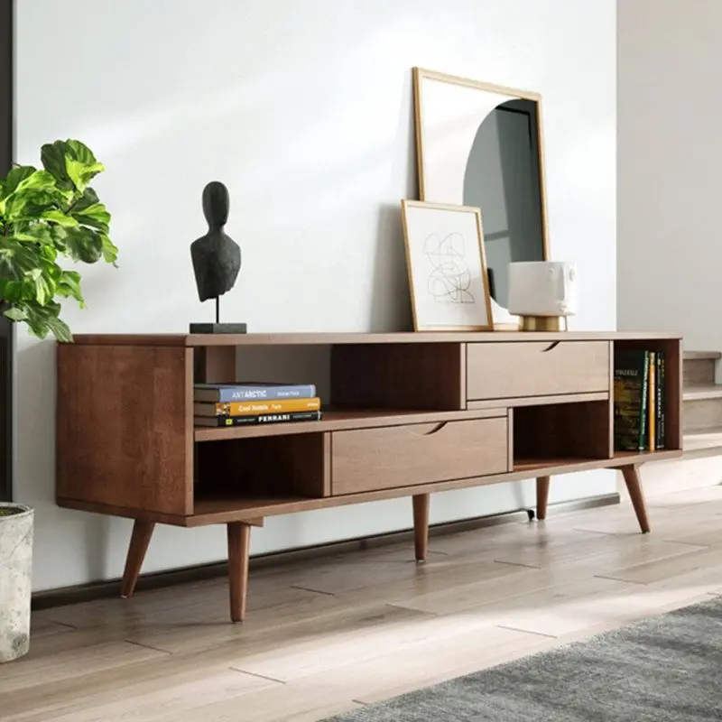 میز تلویزیون چوبی پایه بلند مدل اماندا میز تلویزیون چوبی پایه بلند مدل اماندا