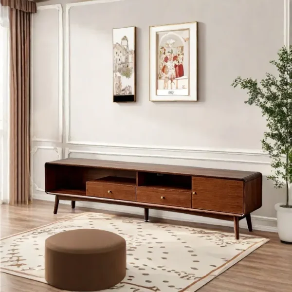 میز تلویزیون چوبی جدید و شیک مدل برتا